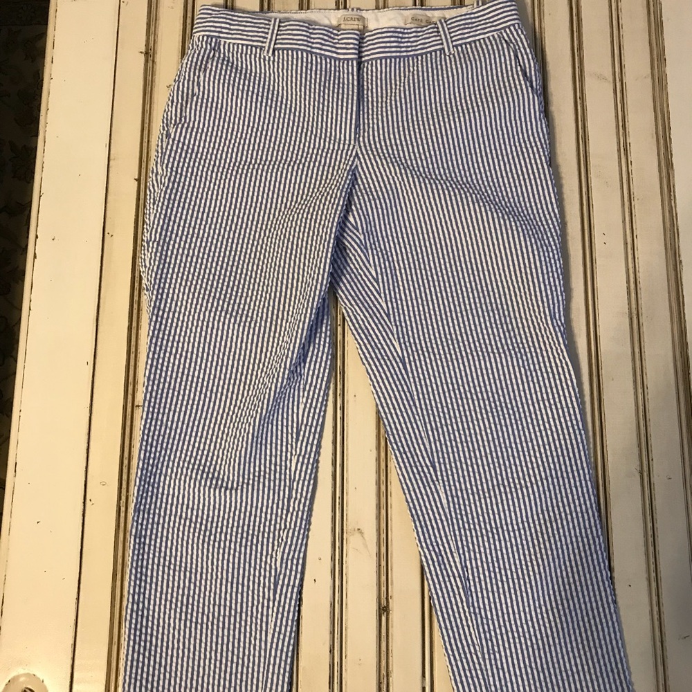 J. Crew seersucker capris
